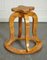 Art Deco Circular Burr Walnut Pedestal Console Table 13