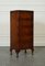 Vintage Art Deco Bow Fronted Mahogany Tall Boy Chest of Drawers 1