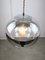 Vintage Italian Glass & Chrome Sphere Ceiling Lamp, 1990s 7