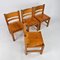 Mid-Century Scandinavian Pine Dining Chairs, 1960s, Set of 4 5