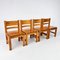 Mid-Century Scandinavian Pine Dining Chairs, 1960s, Set of 4 1