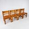 Mid-Century Scandinavian Pine Dining Chairs, 1960s, Set of 4, Image 6