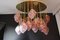 Mid-Century Italian Modern Brass and Pink Glass Chandelier, 2000s, Image 19