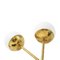 Mid-Century Italian Modern Style Brass and Glass Sconces, Set of 2, Image 2