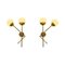 Mid-Century Italian Modern Style Brass and Glass Sconces, Set of 2, Image 8