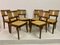 Oak and Rush Dining Chairs, 1950s, Set of 6 13