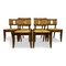 Oak and Rush Dining Chairs, 1950s, Set of 6, Image 1