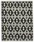 Alfombra Kilim de tejido plano de Anatolia negra hecha a mano de lana, década de 2010, Imagen 1