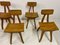 Brutalist Dining Chairs in Elm, 1960s, Set of 6 4
