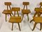 Brutalist Dining Chairs in Elm, 1960s, Set of 6 5