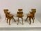 Brutalist Dining Chairs in Elm, 1960s, Set of 6 7