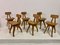 Brutalist Dining Chairs in Elm, 1960s, Set of 6 3