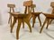 Brutalist Dining Chairs in Elm, 1960s, Set of 6 14