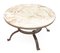 Round Coffee Table in Wrought Iron & Onyx, 1950s, Image 2