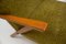 Italian Wood and Fabric Wingback Armchair, 1950s, Image 16