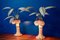 Vintage Rattan Palm Lamp, 1970s, Set of 2, Image 18