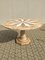 Round Dining Table with Marble Top, 1980s, Image 1