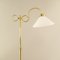 French Extendable Brass Floor Lamp, 1930s, Image 4