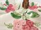 Plato italiano de cerámica del siglo XX en colores rosa y verde con flores, Imagen 10