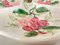 Plato italiano de cerámica del siglo XX en colores rosa y verde con flores, Imagen 6