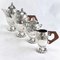 Art Deco Coffee Tea Set in Silver Plated from Ramelpa, 1920s, Set of 5 4