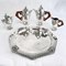 Art Deco Coffee Tea Set in Silver Plated from Ramelpa, 1920s, Set of 5, Image 2