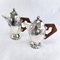 Art Deco Coffee Tea Set in Silver Plated from Ramelpa, 1920s, Set of 5 6