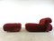 Soriana Lounge Chair with Ottoman attributed to Afra & Tobia Scarpa for Cassina, 1970s, Set of 2 10