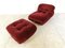 Soriana Lounge Chair with Ottoman attributed to Afra & Tobia Scarpa for Cassina, 1970s, Set of 2, Image 2