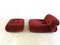 Soriana Lounge Chair with Ottoman attributed to Afra & Tobia Scarpa for Cassina, 1970s, Set of 2, Image 9