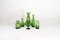 Mid-Century Modern Green Vases attributed to Erik Hoglund for Kosta, Sweden, 1960s, Set of 6 4