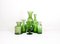 Mid-Century Modern Green Vases attributed to Erik Hoglund for Kosta, Sweden, 1960s, Set of 6, Image 5