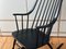 Rocking Chair Noire, Danemark, 1950s 2