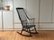 Rocking Chair Noire, Danemark, 1950s 4