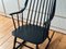 Danish Black Rocking Chair, 1950s 8