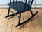 Danish Black Rocking Chair, 1950s 6