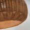 Mid-Century Swedish Rattan Wicker Pendant, 1960s 10