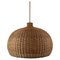 Mid-Century Swedish Rattan Wicker Pendant, 1960s, Image 1