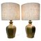 Mid-Century Modern Tischlampen aus Bronze, 2er Set 1