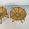 French Wicker Stools, 1970s, Set of 2 2