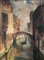 Gino Salviati, Rio Muazzo, Venecia, siglo XX, óleo sobre lienzo, Enmarcado, Imagen 2