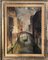 Gino Salviati, Rio Muazzo, Venecia, siglo XX, óleo sobre lienzo, Enmarcado, Imagen 1