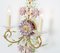 Large Gorgeous Flower Sconces Gilt Faceted Crystal Glass Bagues from Palwa, 1970s, Set of 2, Image 2