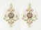 Large Gorgeous Flower Sconces Gilt Faceted Crystal Glass Bagues from Palwa, 1970s, Set of 2 4