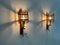 Lampade da parete Mid-Century in bambù, Italia, anni '50, set di 2, Immagine 4