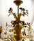 Lámpara de araña Hollywood Regency de metal floral, años 30, Imagen 10