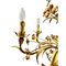 Lámpara de araña Hollywood Regency de metal floral, años 30, Imagen 7