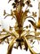 Lámpara de araña Hollywood Regency de metal floral, años 30, Imagen 11