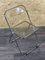 Chair Folding Chair in Arylic Glass by Giancarlo Piretti for A.Castelli Plia, Italy, 1970s 12