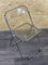 Chair Folding Chair in Arylic Glass by Giancarlo Piretti for A.Castelli Plia, Italy, 1970s, Image 12